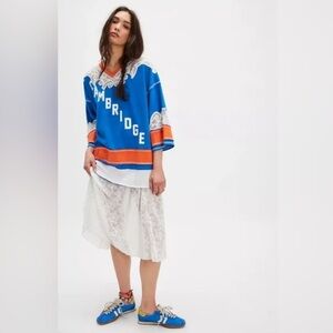 NWOT Free People We the Free Stanley Cambridge oversized Tee - med